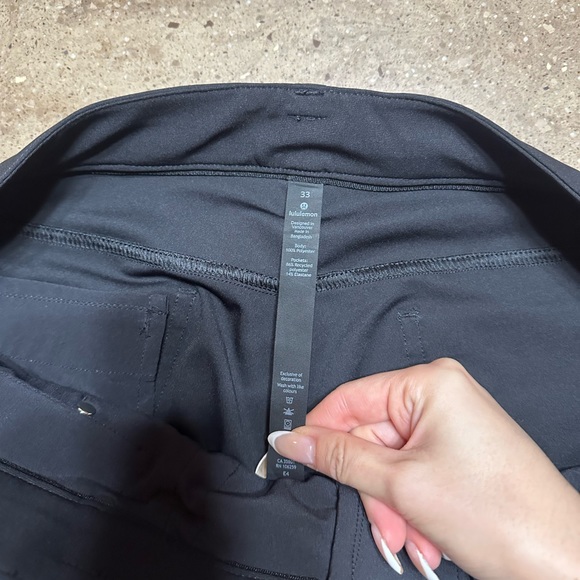 Lululemon ABC Pants Skinny - 33 x 34 - Black - Picture 2 of 3